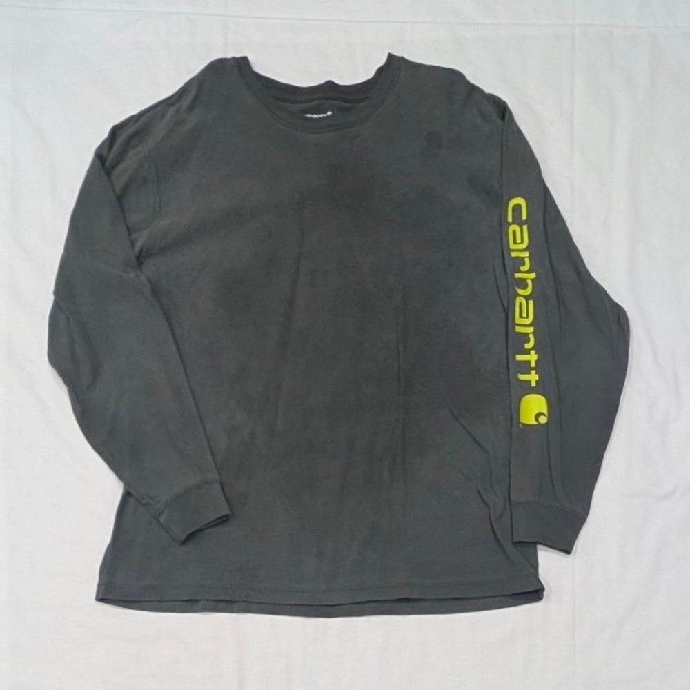 Carhartt Mens Loose Fit Long Sleeve Graphic T-Shirt Gray XL K231 306